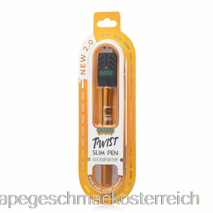 Ooze Slim Twist Pen 2.0 Flex-Temp-Akku Saftiger Orangefarbener Vape-Geschmack